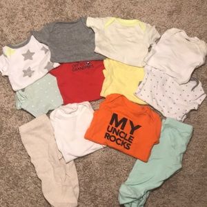 Lot of 12 newborn onesie